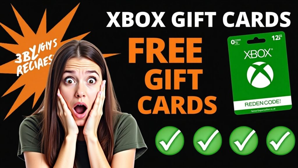 🎮 Free Xbox Gift Card Code 2025 – 100% Working & Verified Methods
