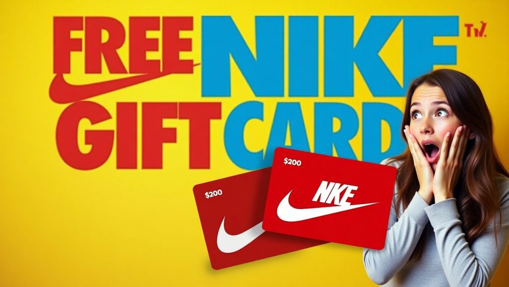 👟 Free Nike Gift Card Code 2025 – 100% Working Methods to Get Nike Cards for Free